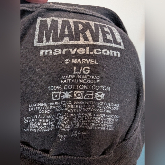 MARVEL Villain T-Shirt Black Men's  Sz L Marvel Comics Jersey Cotton - Picture 5 of 7